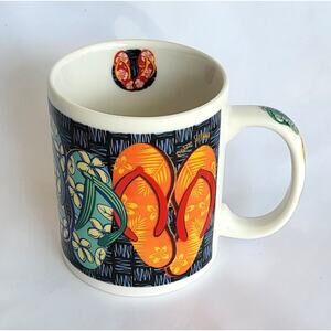 Slipper Line Flip Flop Sandals Coffee Mug Designed in Hawaii